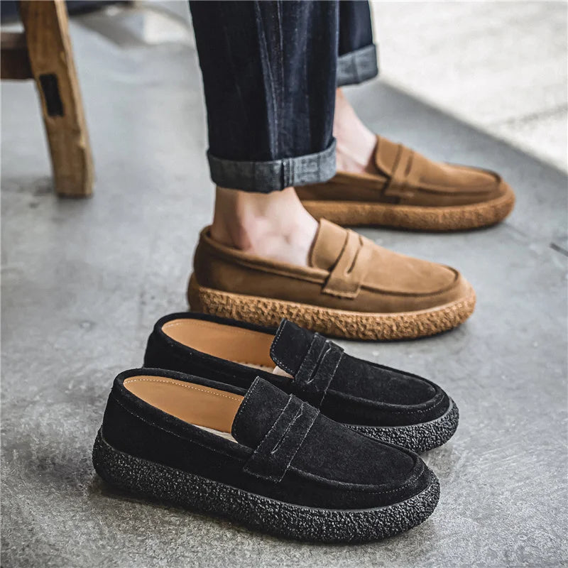 VINTA - Vintage Wildleder-Loafer